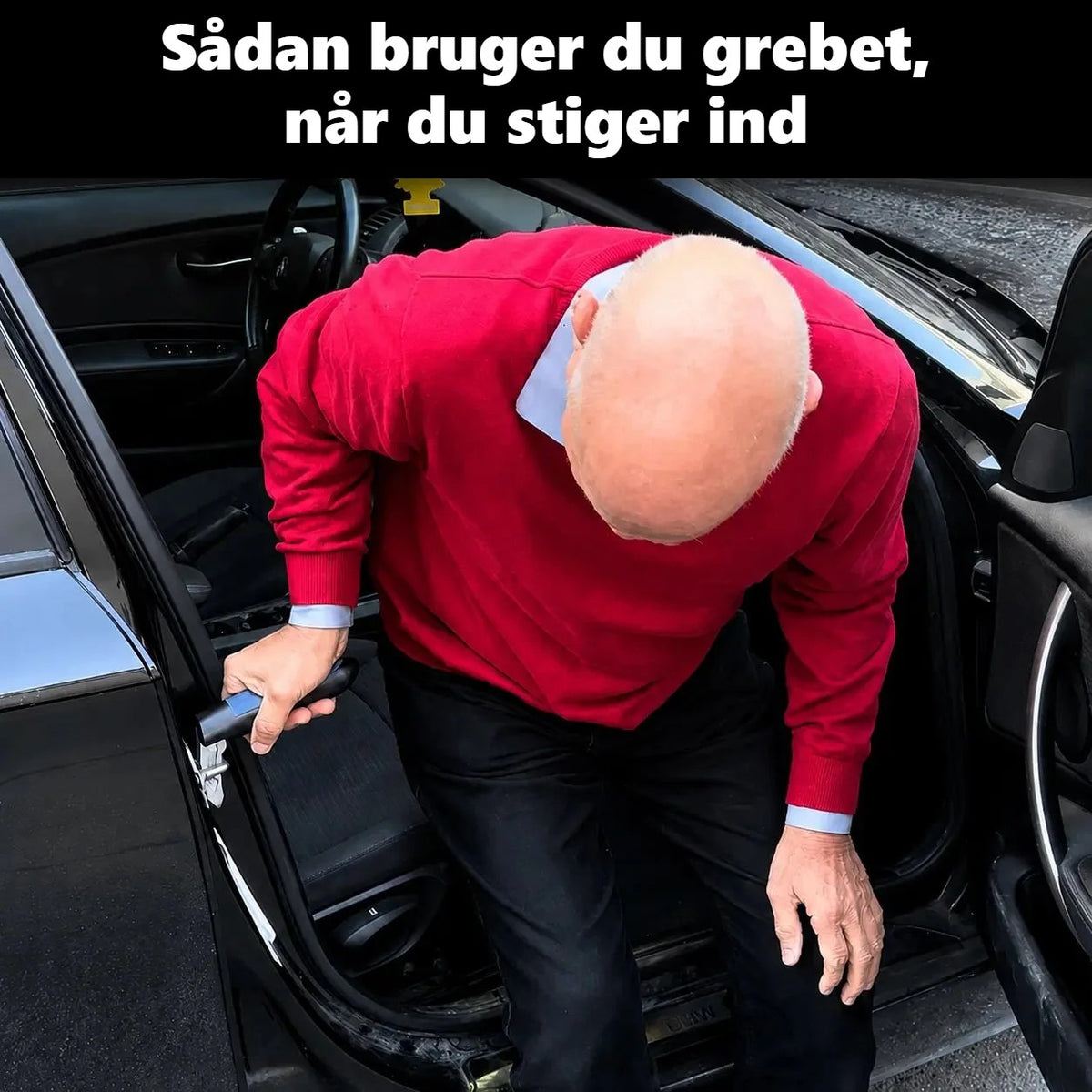 Sådan stiger du ind med bilgrebet